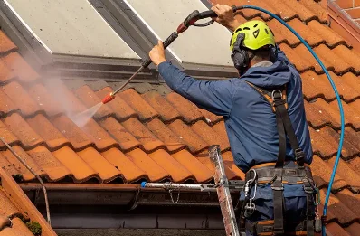 Démoussage et hydrofuge de toiture à Ampus